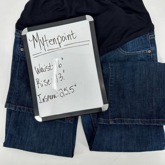 Citizens of Humanity Maternity Belly Panel Bootcut Stretch Denim 28 Pull On Jean - Picture 7 of 7